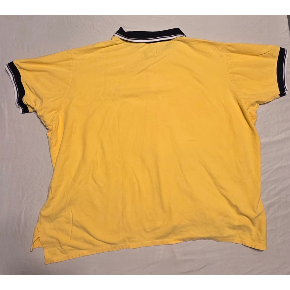 Winston Men's 3XL Yellow Polo Shirt Short Sleeve Cotton Golf Casual Big Tall - Picture 3 of 3